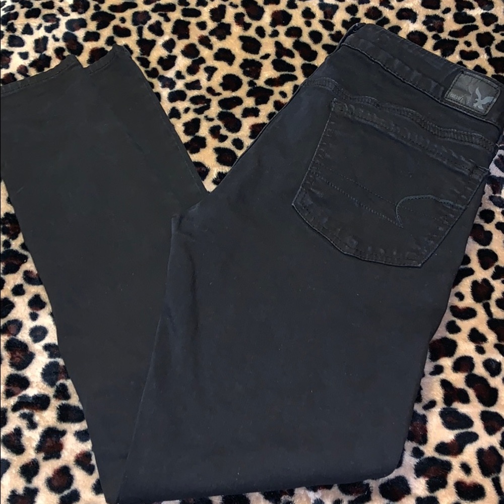 AEO Black Superstretch Jeggings Size 4